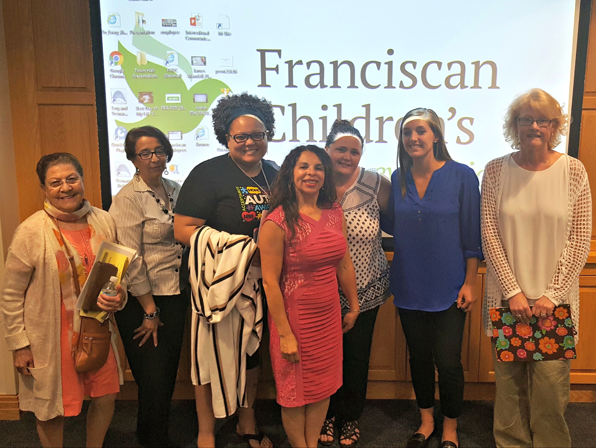 Attendees from the recent PPAL training at Franciscan Children’s