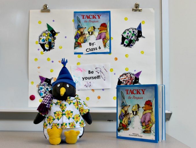 KDS Drop Everything and Read - Classroom 6 project Tacky the Penguin