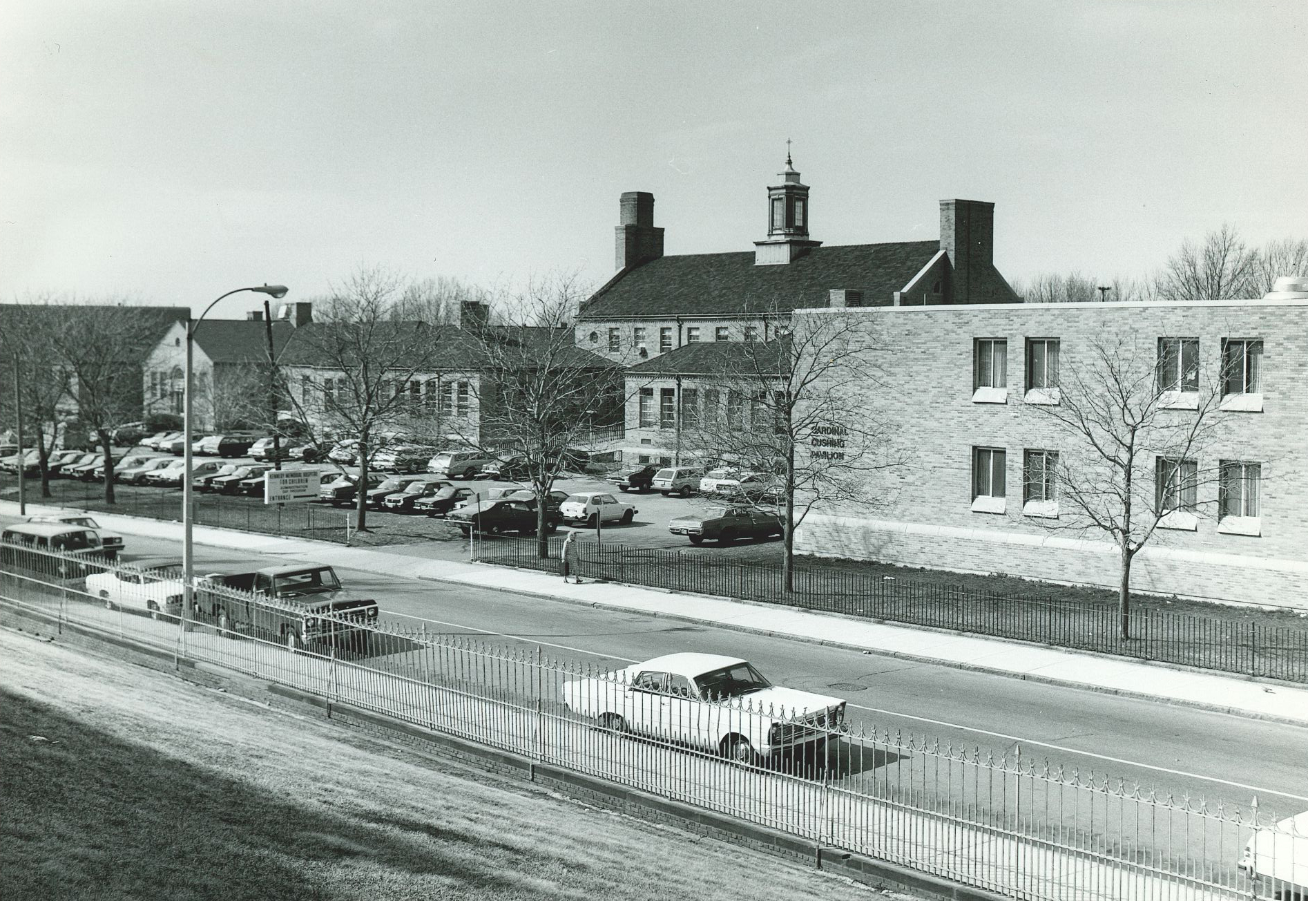 Entrance of Franciscan Children's on Warren Street in 1979. 