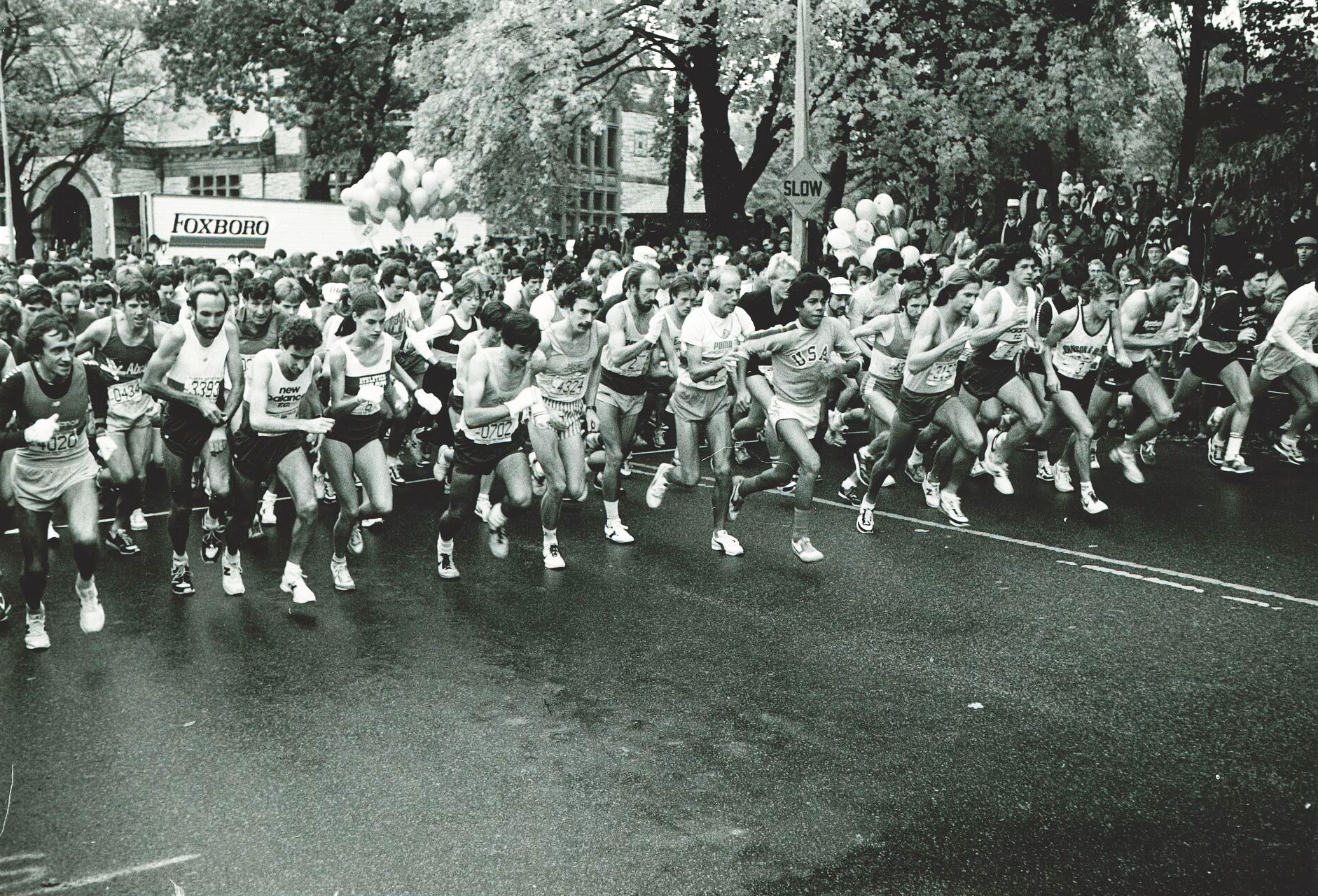 Heartbreak Hill Road Race benefiting Franciscan Children's in 1983.